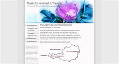 Desktop Screenshot of hochzeitsmusik.project-smooth.com